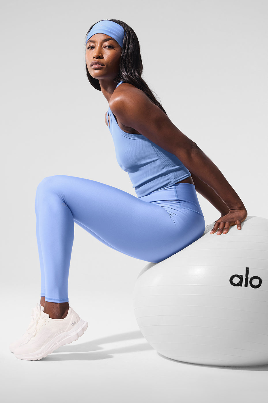 High-Waist Airlift Legging - Crystal Clear Blue - Image 5