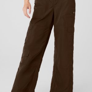 High-Waist Ski-Moto Puffer Pant - Espresso