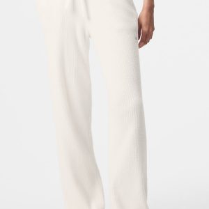 Snuggle Up Sweater High-Waist Wide Leg Pant - Ivory