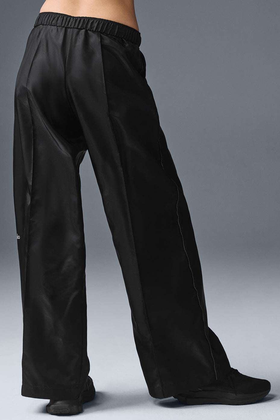 Afterglow Wide Leg Track Pant - Black - Image 3