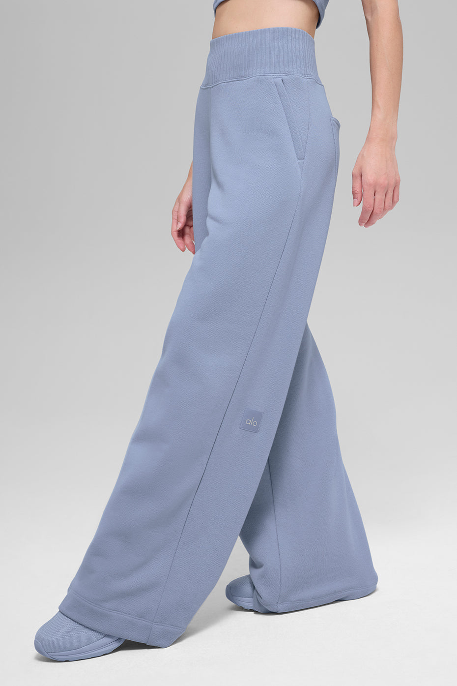 Serenity Wide Leg Sweatpant - Winter Frost - Image 5