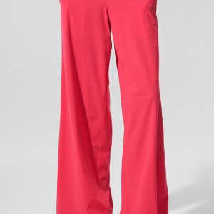 Breezy Wide Leg Pant (Long) - Candy Red