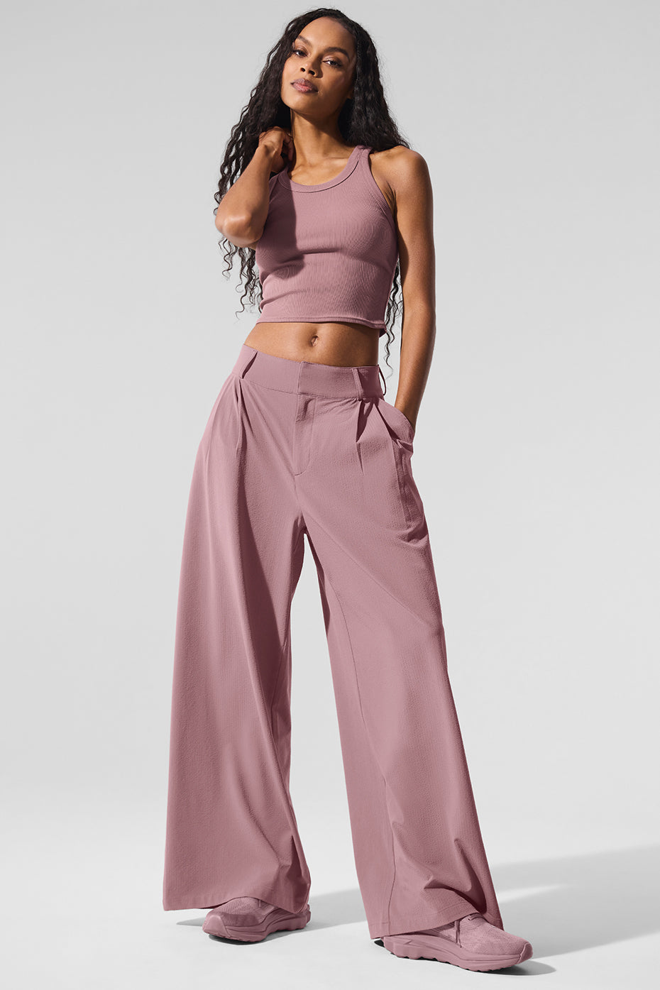 High-Waist Dreamscape Trouser (Regular) - Smoky Quartz - Image 6