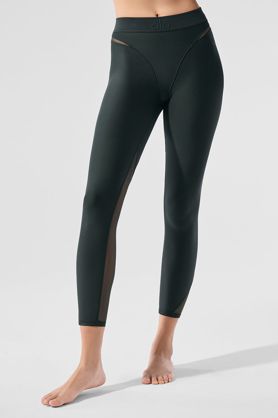 Airlift High-Waist 7/8 Rebel Legging - Charcoal Green - Image 3