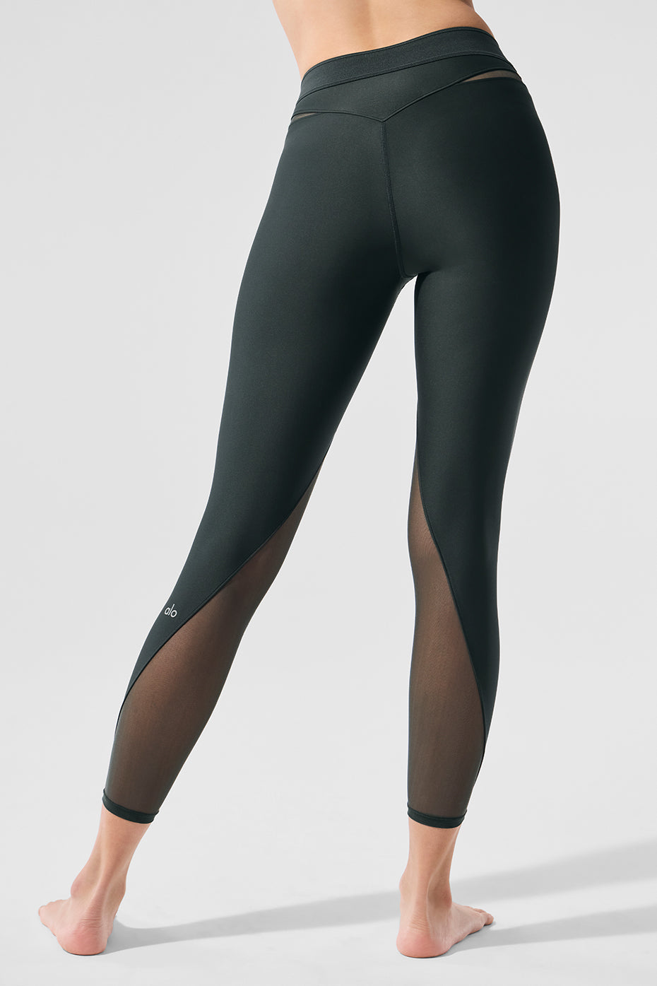 Airlift High-Waist 7/8 Rebel Legging - Charcoal Green - Image 4
