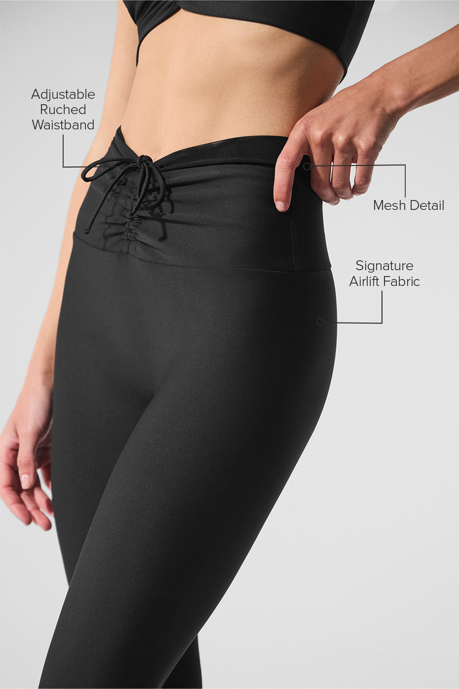 Airlift Mesh High-Waist Divine Legging - Black - Image 2