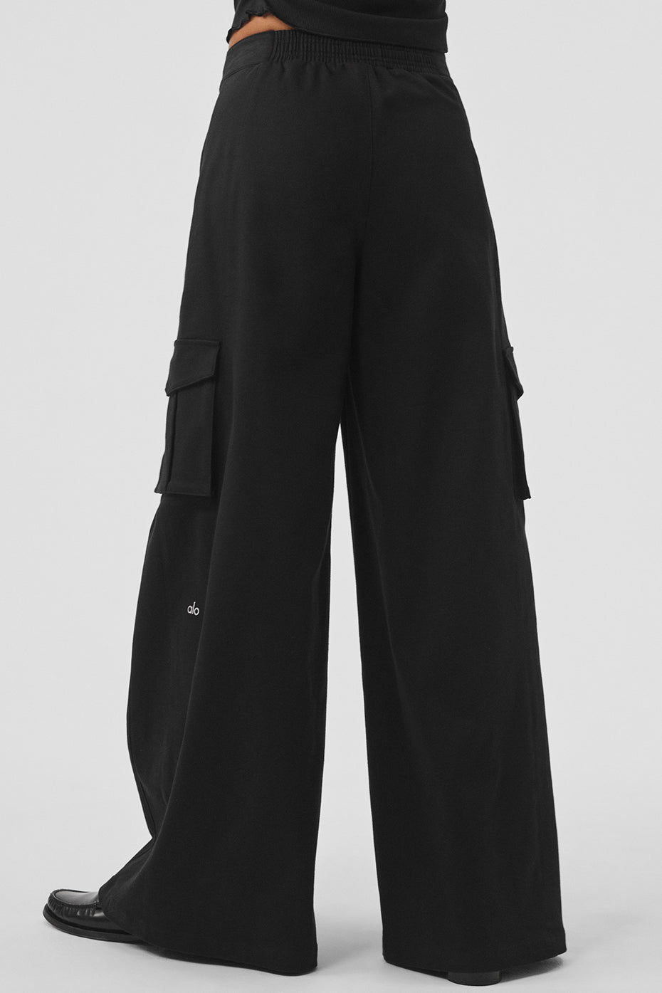 Show Off Cargo Wide Leg Trouser (Regular) - Black - Image 3