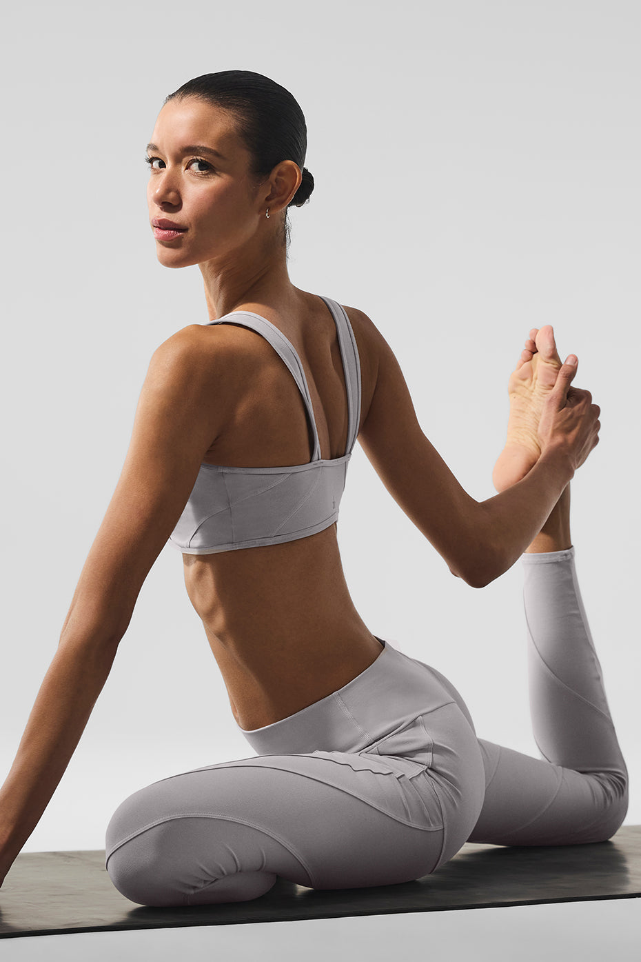 Washed Alosoft High-Waist Sunray Legging - Grey Sky Wash - Image 5