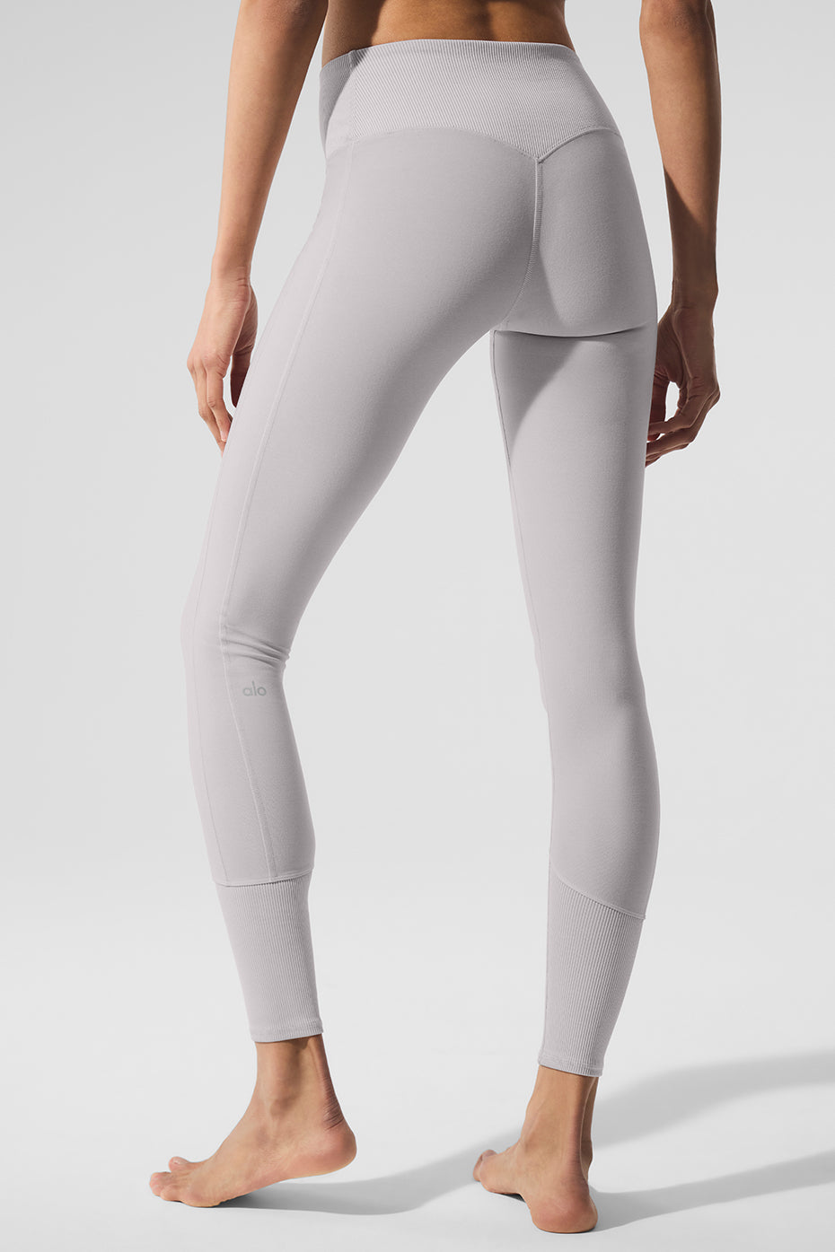 Washed Alosoft High-Waist Lounge Legging - Grey Sky Wash - Image 4