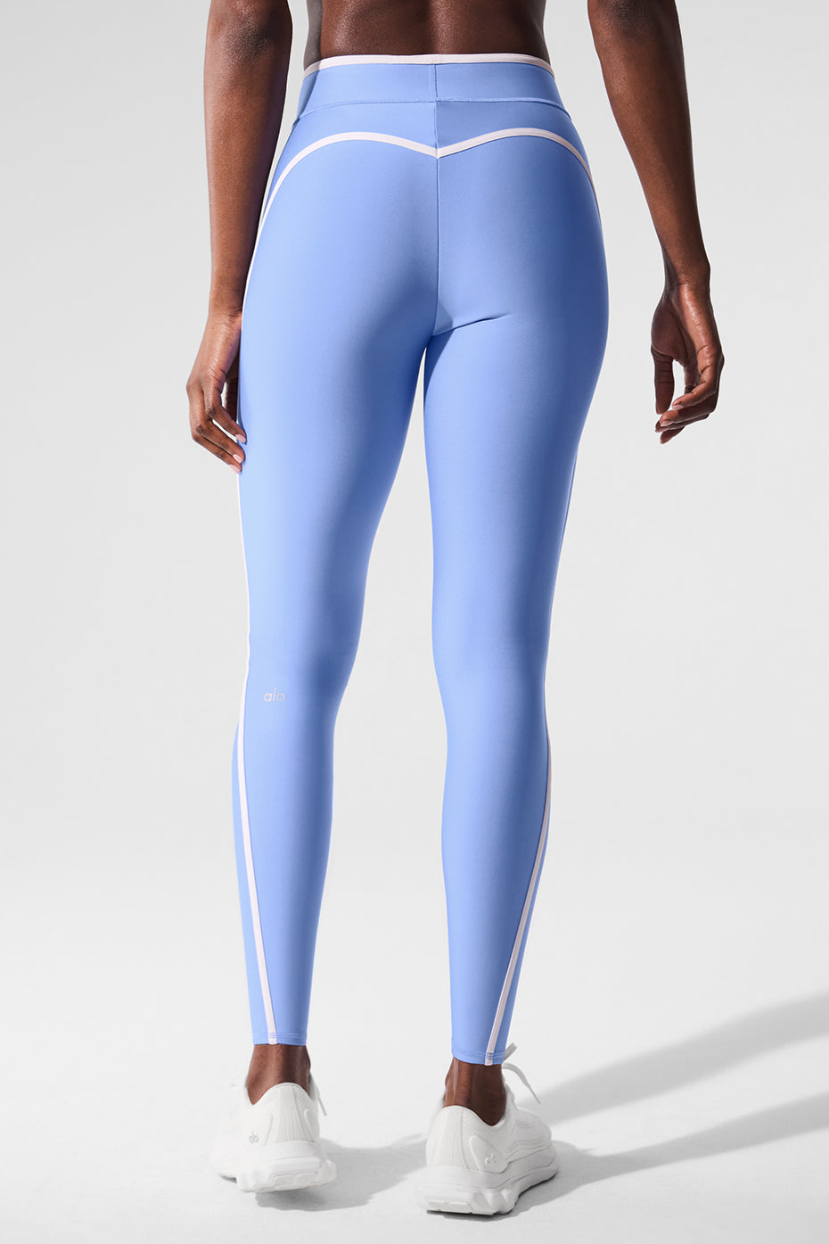 Airlift High Waist Charger 7/8 Legging - Crystal Clear Blue/White - Image 3