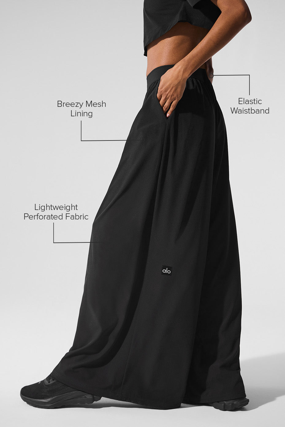 Mesh Mirage Trouser - Black - Image 2