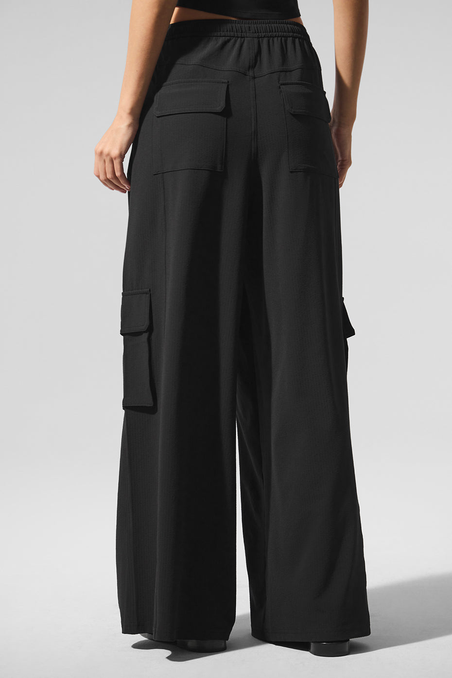 Dreamscape Cargo Wide Leg Pant - Black - Image 4