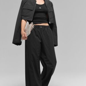 Pinstripe Daylight Boxer Pant (Regular) - Black/Titanium