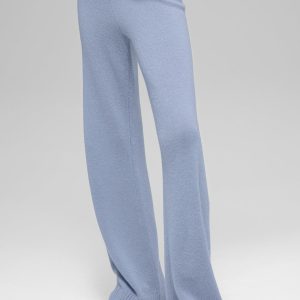 Cashmere High-Waist New Class Wide Leg Pant - Winter Frost
