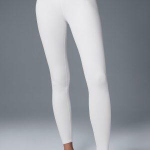 High-Waist Airbrush Legging - White