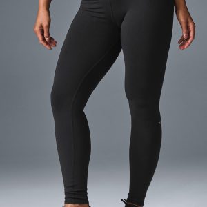 High-Waist Airbrush Legging - Black