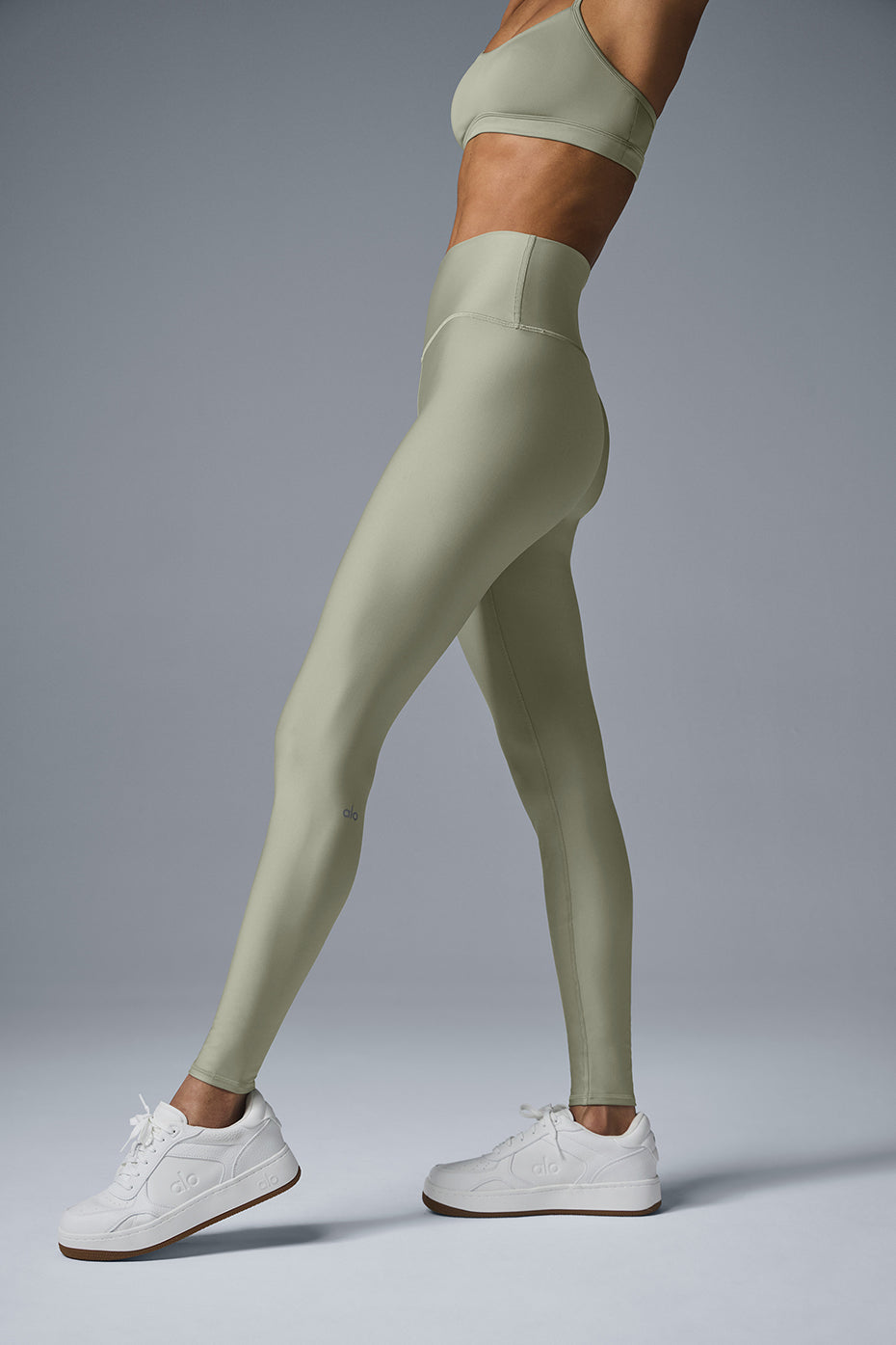 High-Waist Airlift Legging - Limestone - Image 2