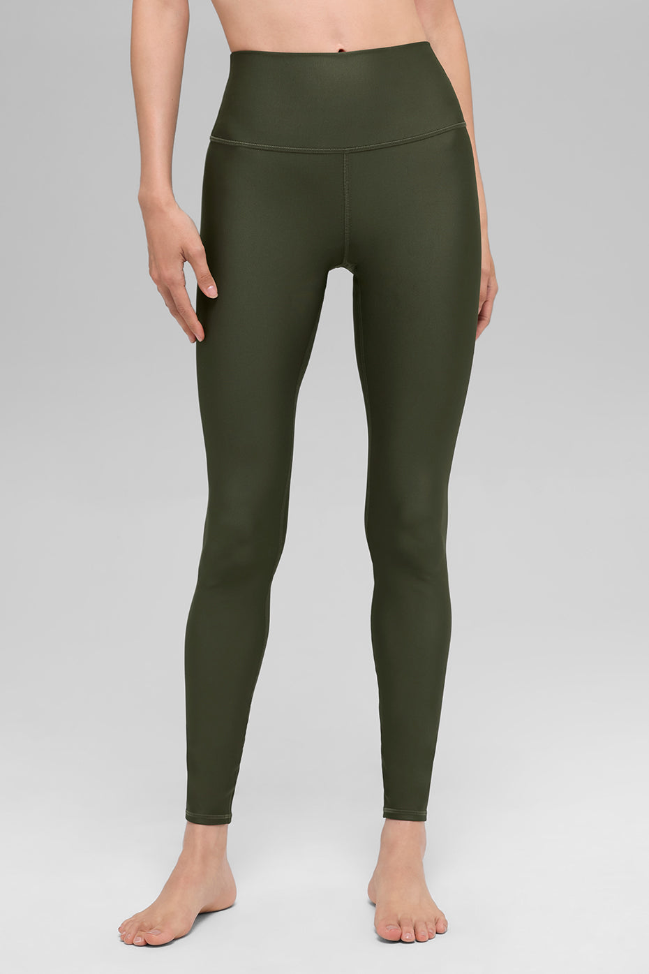 High-Waist Airlift Legging - Green Olive