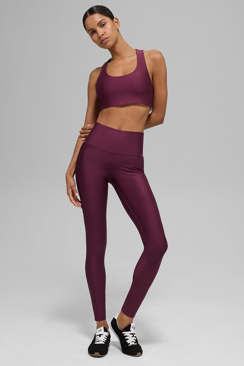 7/8 High-Waist Airlift Legging - Burgundy - Image 5