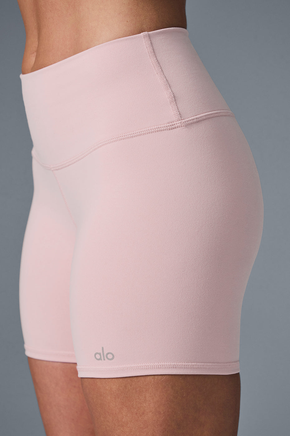 5 Airbrush High-Waist Biker Short - Ballet Pink - Image 3