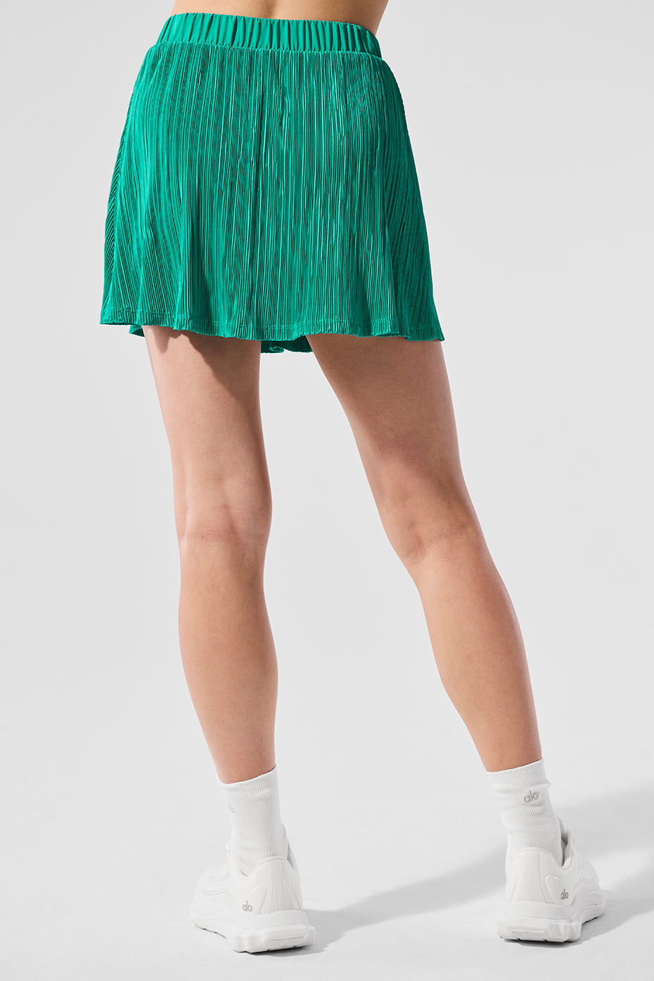 Micro Plisse Tennis Skirt - Spruce Green - Image 3