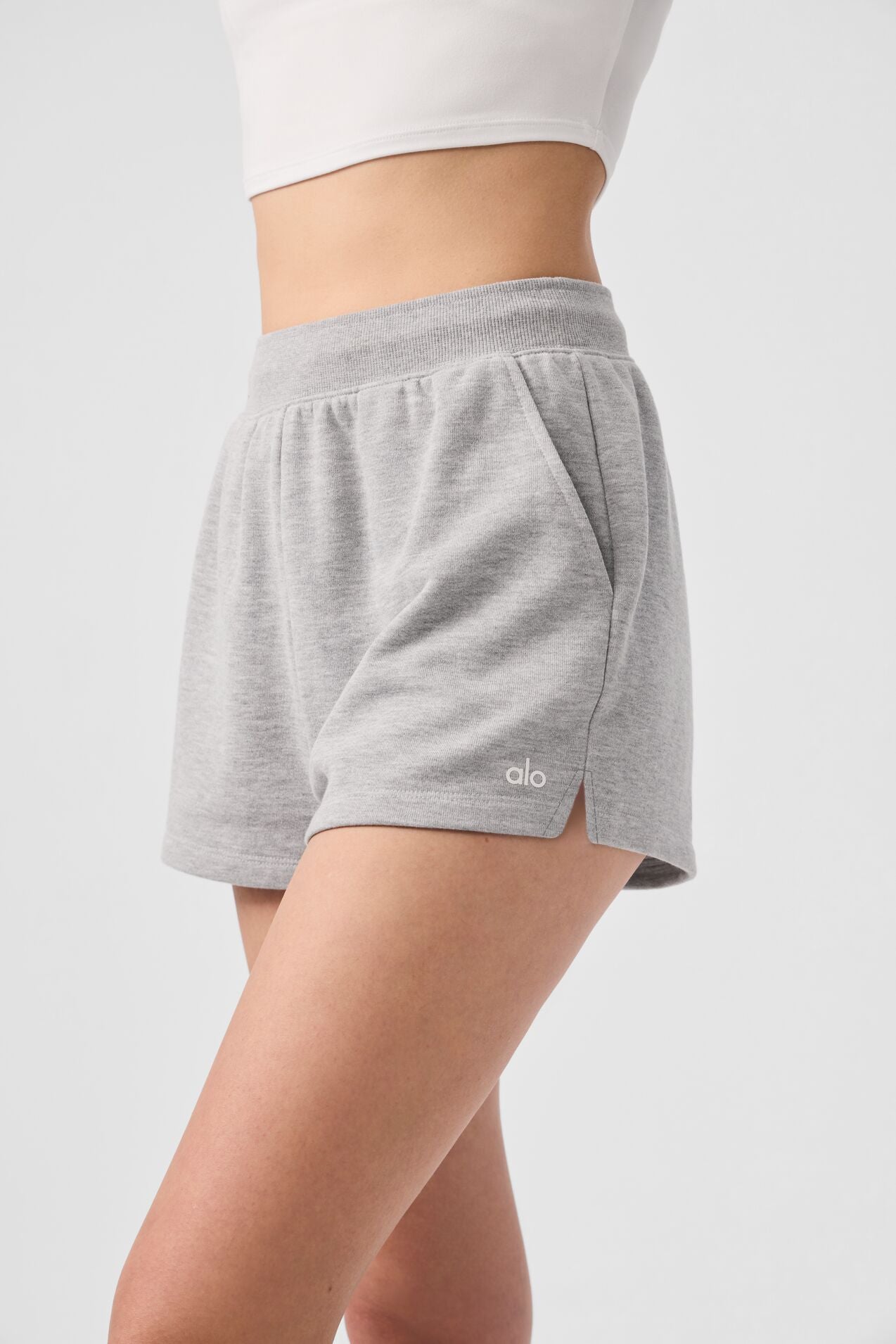 Low Key Sweat Short - Athletic Heather Grey - Image 3