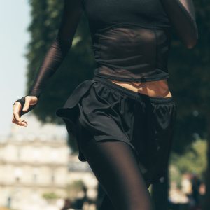 Mesh Front Runner 2 In 1 Short - Black