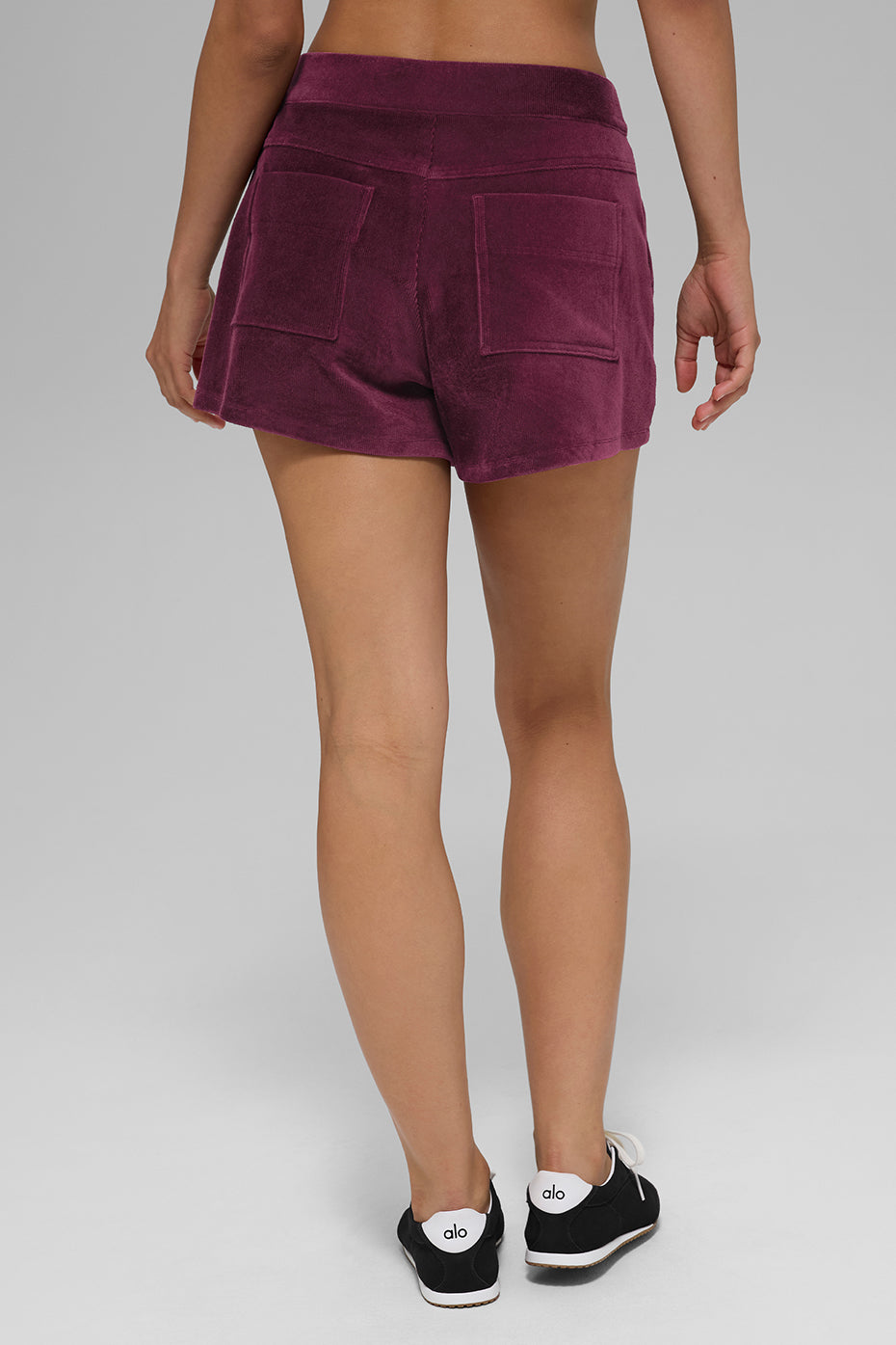 Micro Corduroy On Duty Short - Burgundy - Image 3