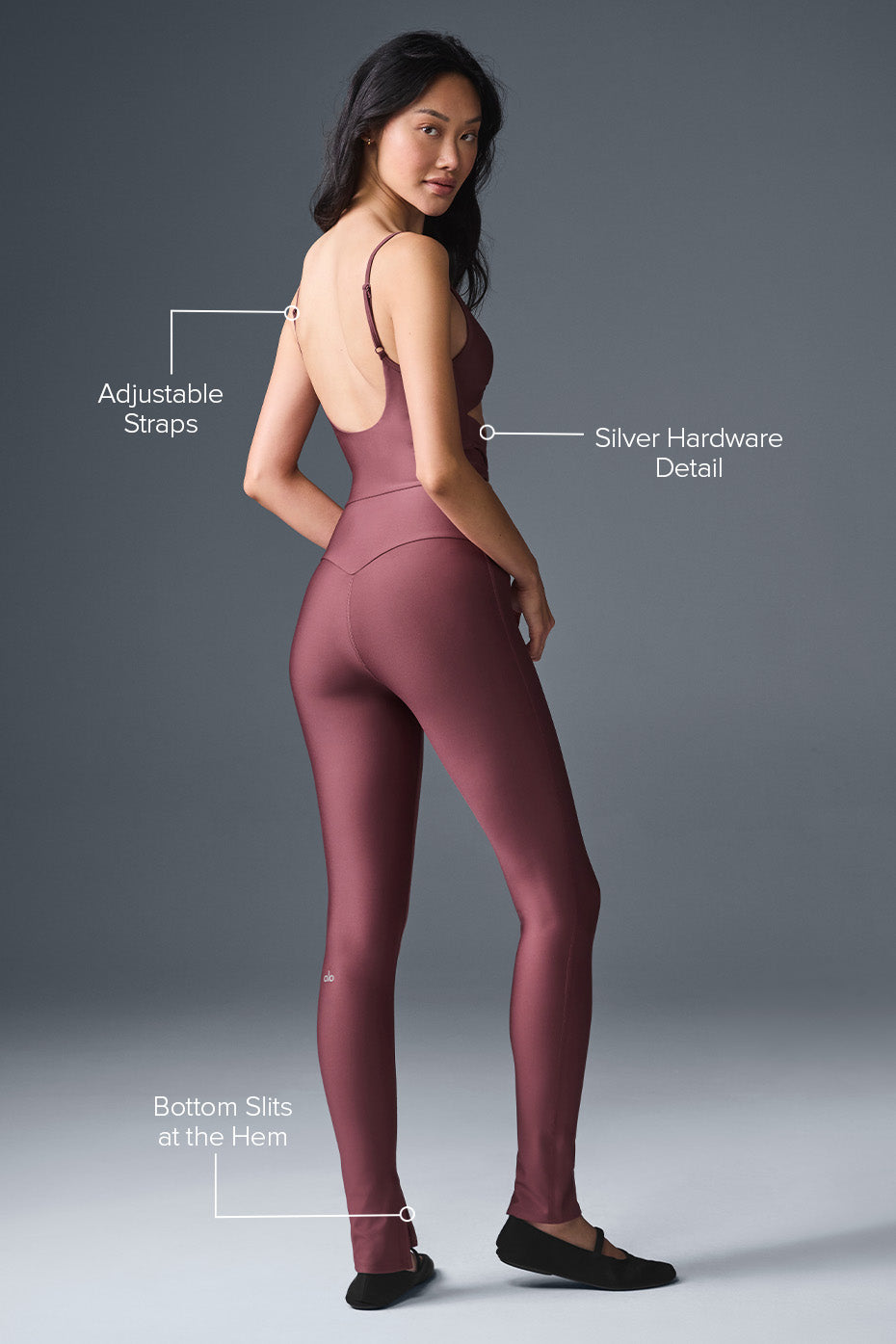 Airlift A-List Onesie - Burgundy Truffle - Image 2