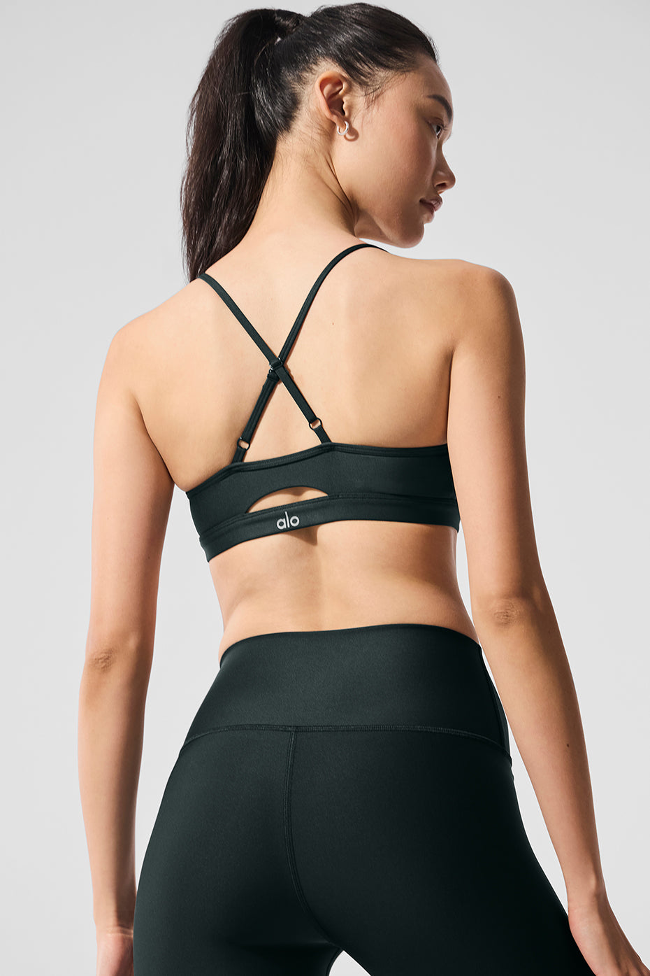 Airlift Intrigue Bra - Charcoal Green - Image 2