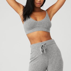 Cashmere Jet Set Bra - Dove Grey Heather