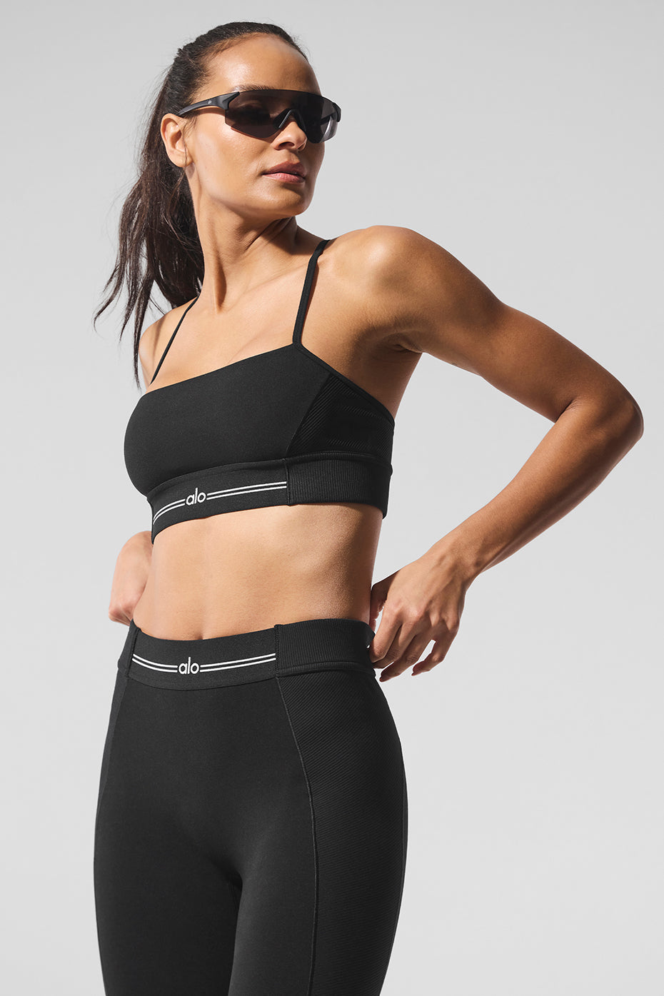 Alosoft Relay Bra - Black/White - Image 4