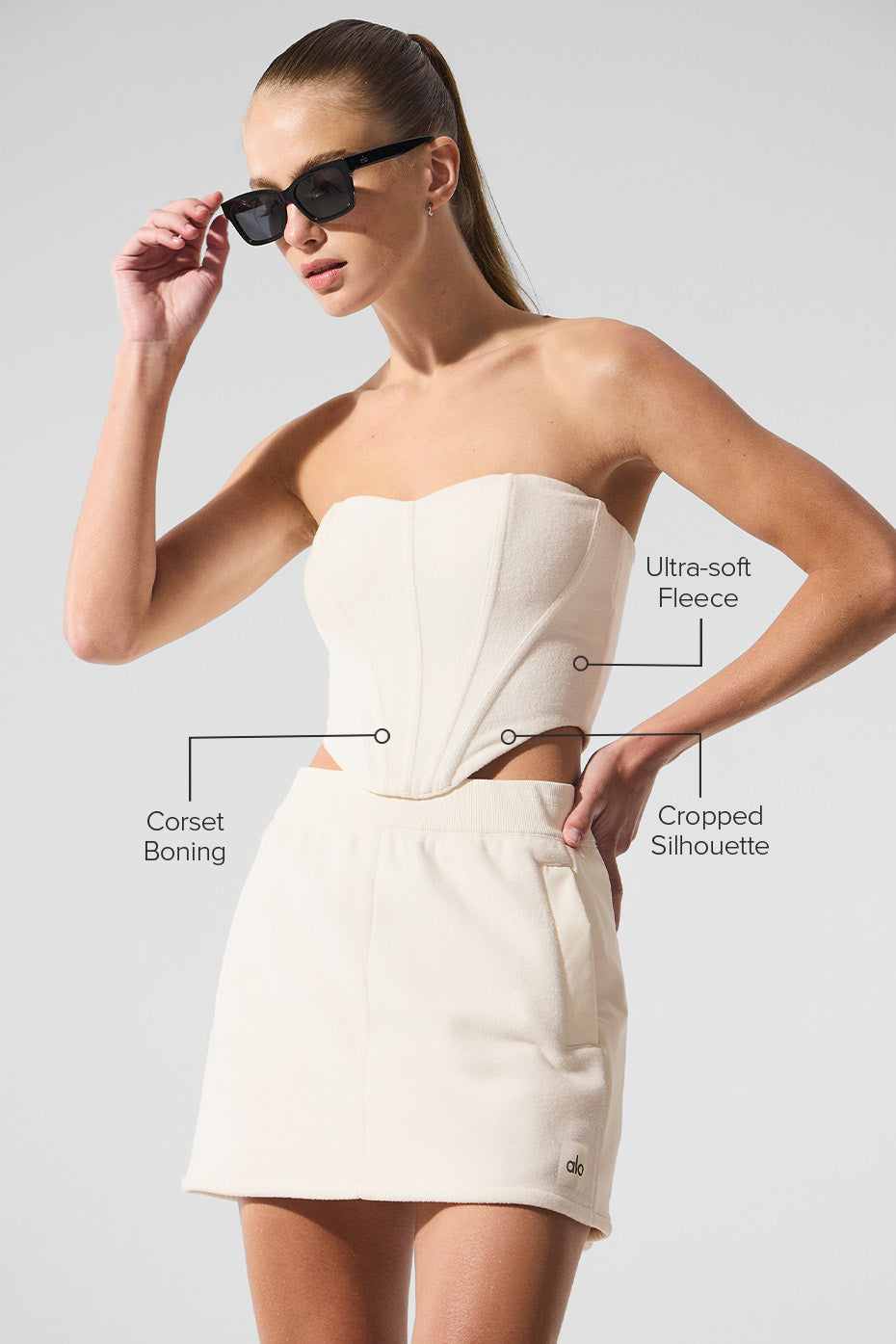 Polar Fleece Corset - Ivory - Image 2