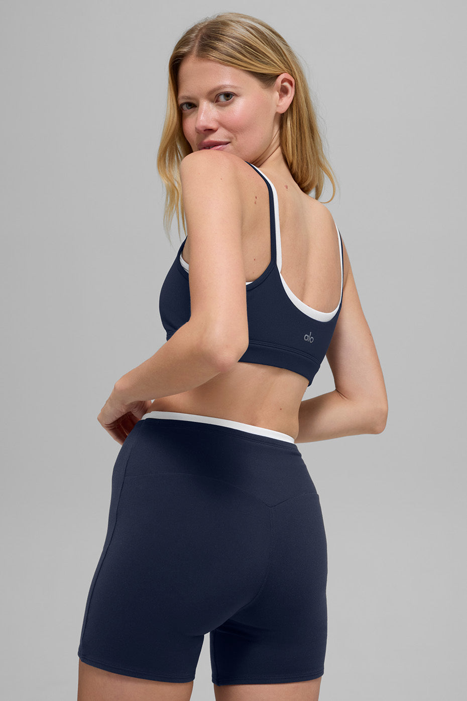 Airbrush Double Up Bra - Navy/White - Image 3